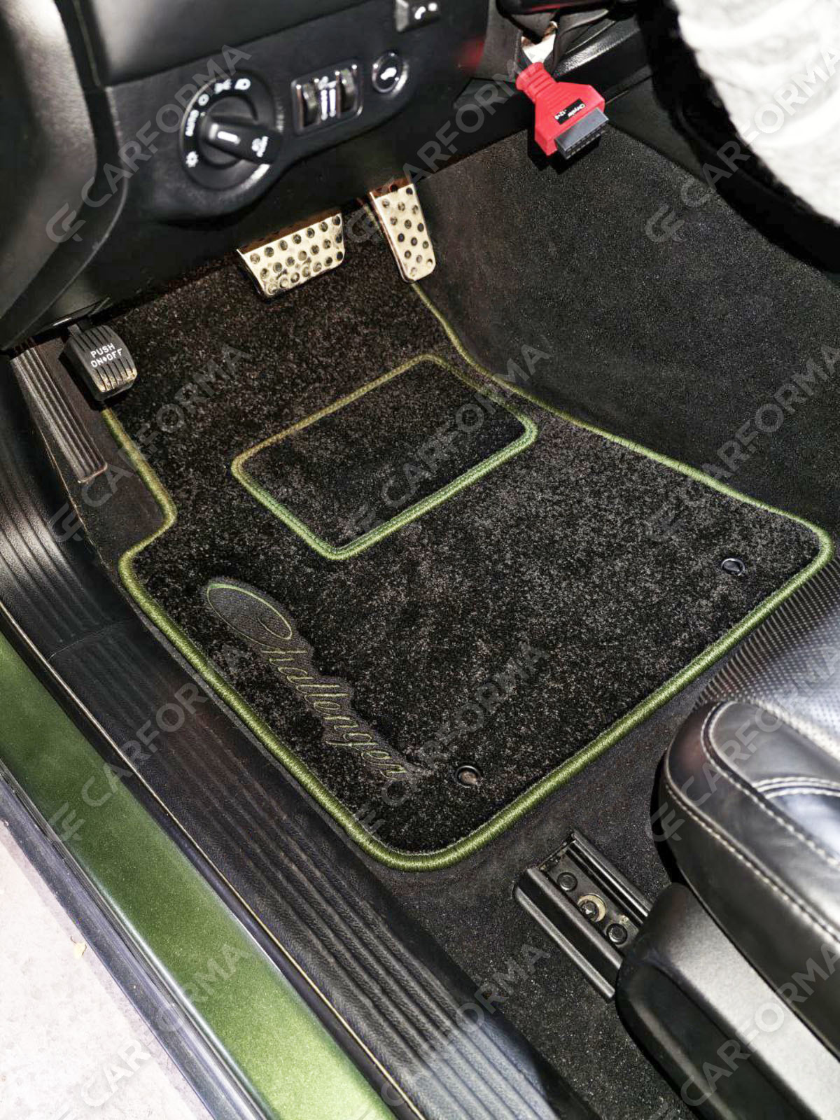 Ворсовые коврики на Dodge Challenger III 2008&nbsp;-&nbsp;2023 в Волгограде