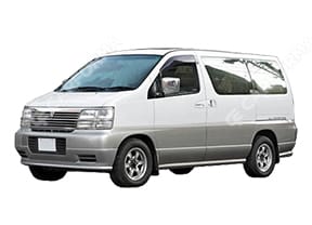 Ворсовые коврики на Nissan Elgrand (E50) 1997 - 2002