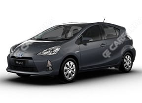 Ворсовые коврики на Toyota Prius C 2011 - 2021