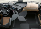 Ворсовые коврики на Mercedes Actros MP4 MP5 тягач GigaSpace 2011 - 2025 в Волгограде